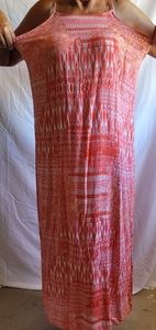 Faded Glory Long Peach Summer Dress XXL (20)